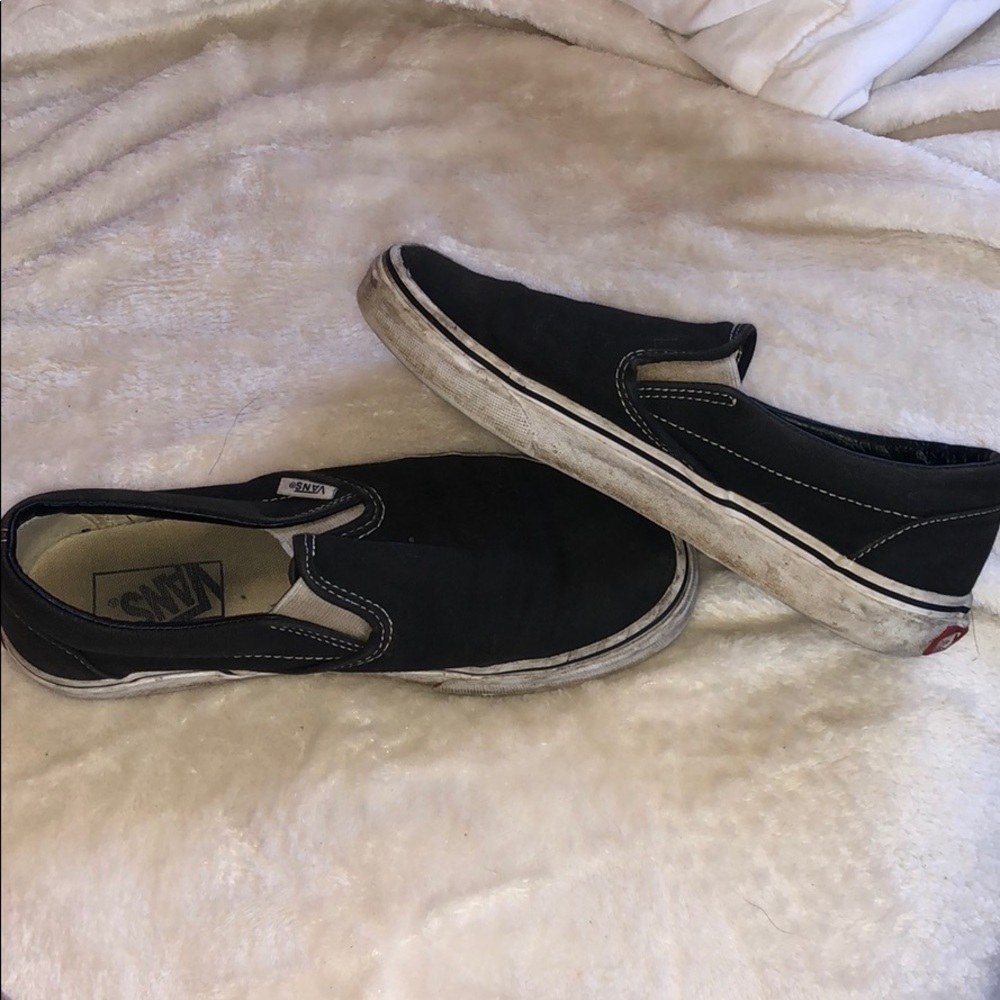 black slip on vans